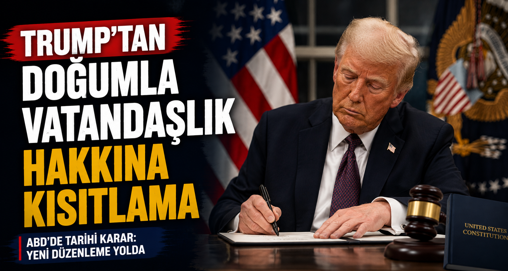 Trump'tan doğumla vatandaşlık hakkına kısıtlama
