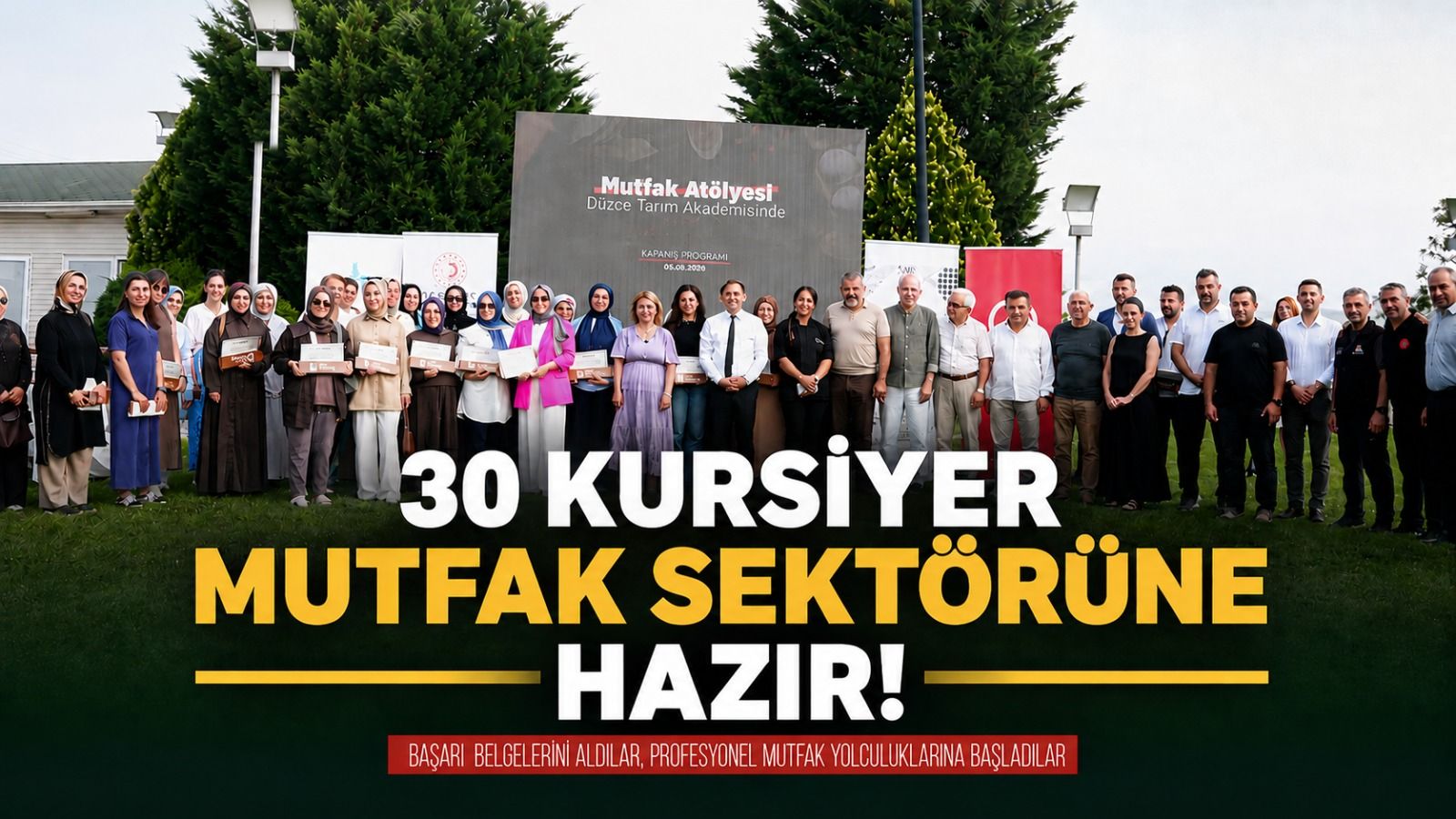 30 Kursiyer Sertifikalarını Aldı