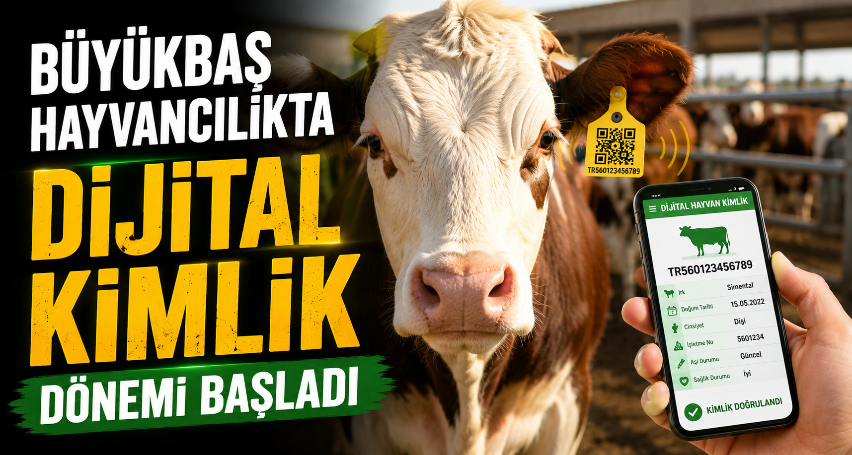 Büyükbaş hayvancılıkta dijital kimlik dönemi başladı