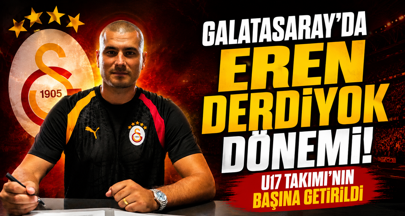 Galatasaray’da Eren Derdiyok dönemi: U17 Takımı’nın başına getirildi