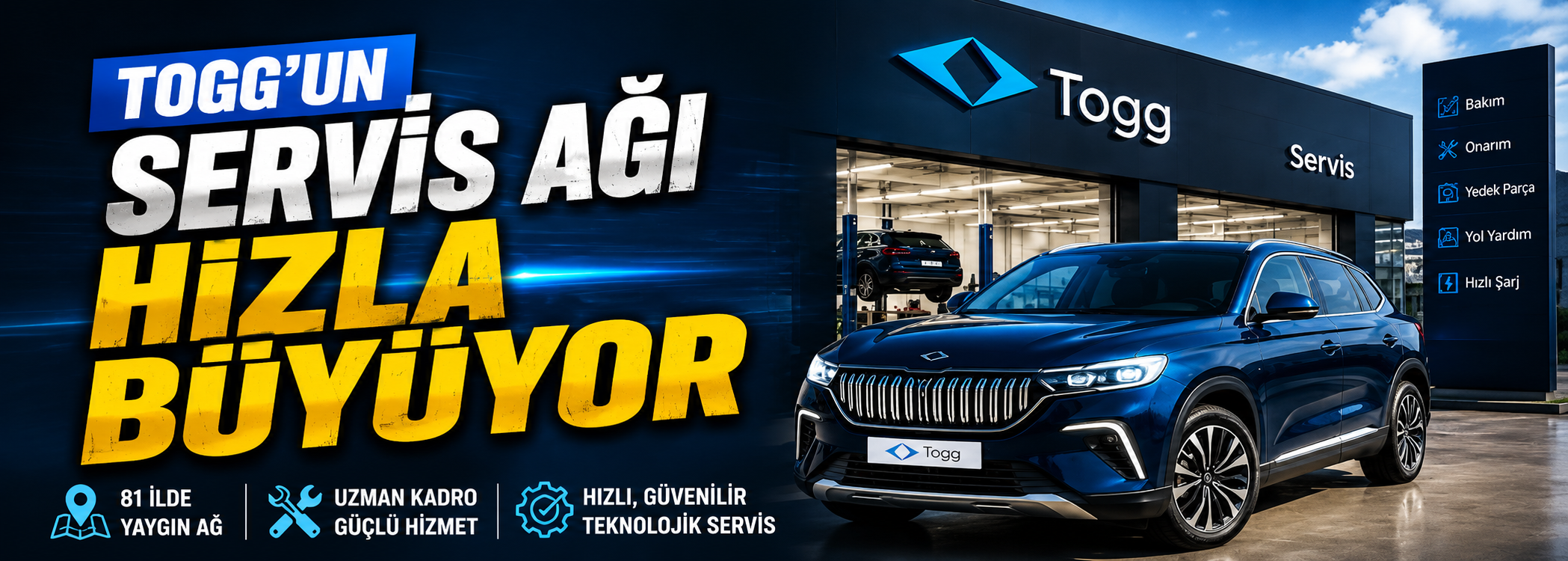 Togg Sakarya’da servis açıyor