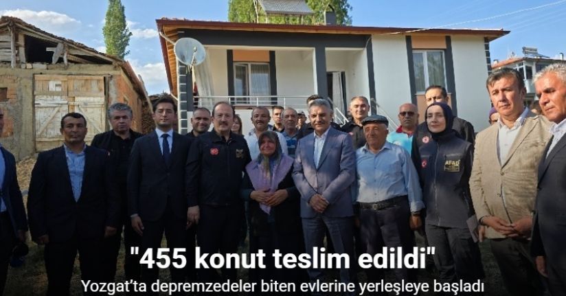 Yozgat’ta depremzedeler biten deprem konutlarına yerleşmeye başladı