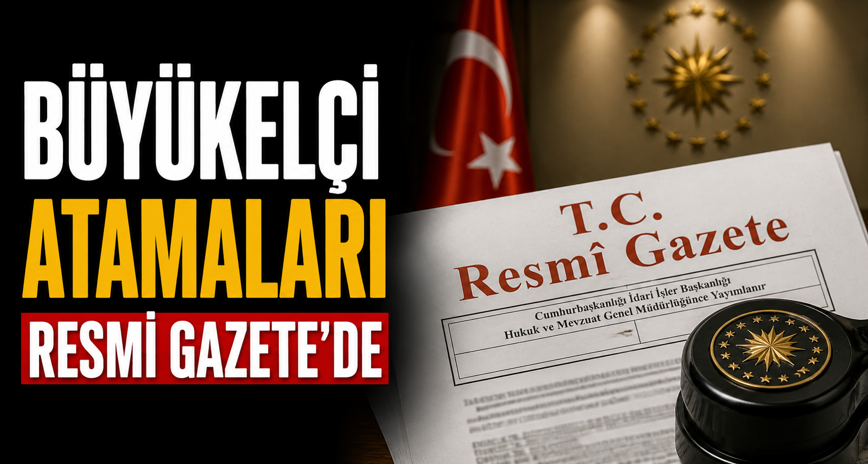 Büyükelçi atamaları Resmi Gazete'de
