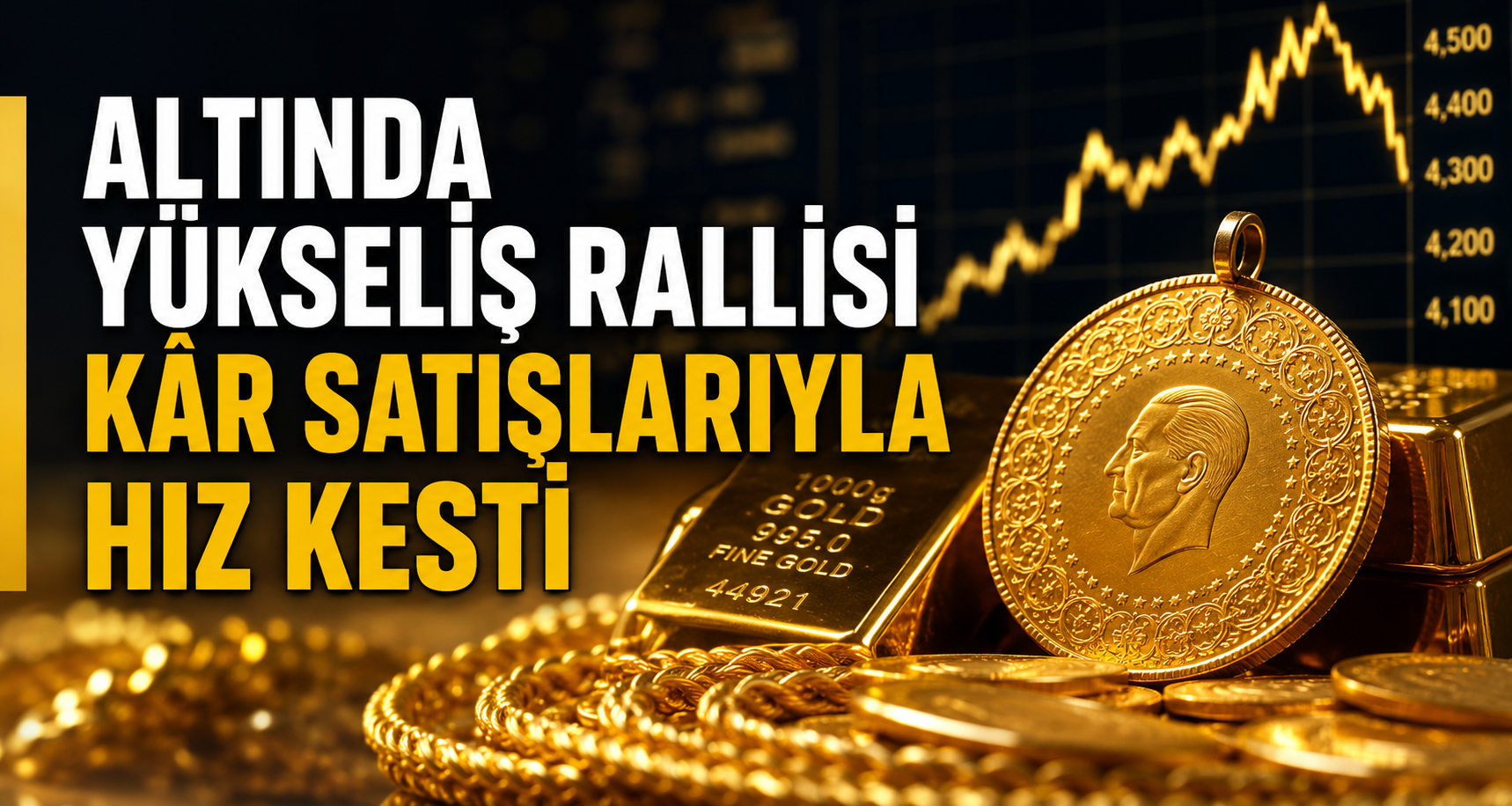 Altında yükseliş rallisi kâr satışlarıyla hız kesti