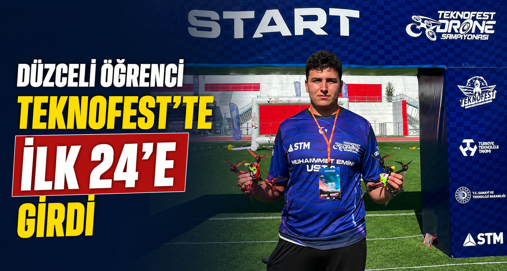 Düzceli öğrenci TEKNOFEST’te ilk 24’e girdi