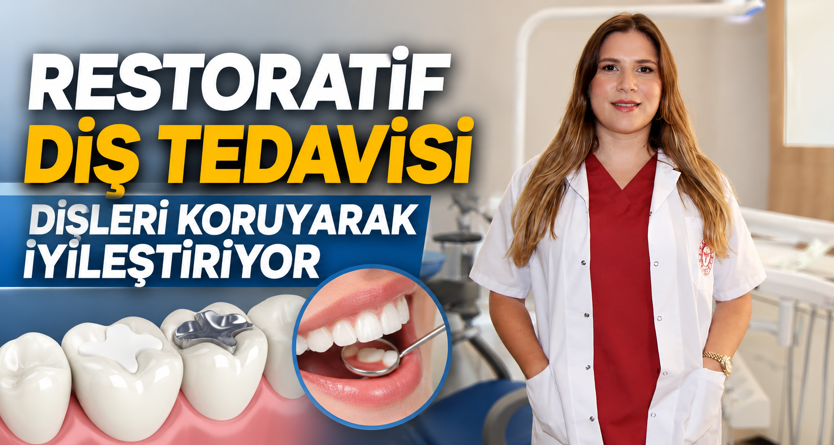 Restoratif diş tedavisi dişleri koruyarak iyileştiriyor