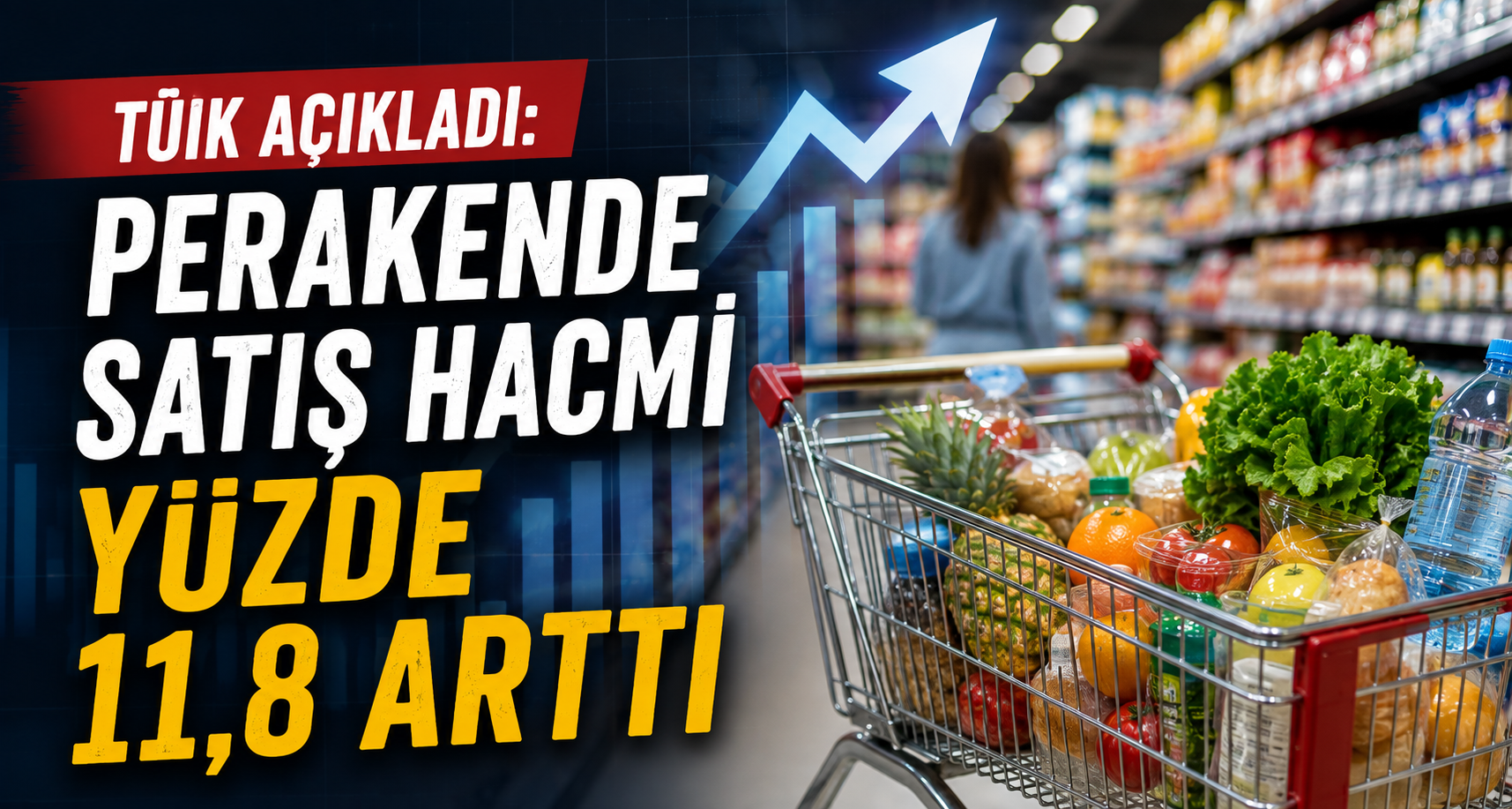 TÜİK açıkladı: Perakende satış hacmi yüzde 11,8 arttı