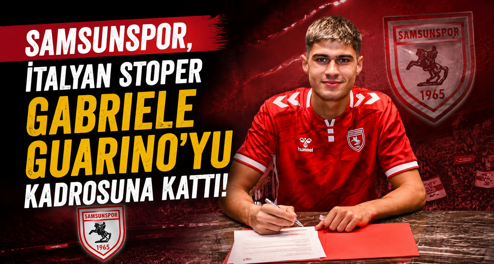 Samsunspor, İtalyan stoper Gabriele Guarino’yu kadrosuna kattı