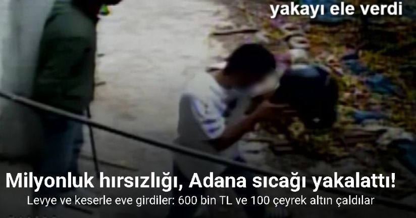Milyonluk hırsızlığı, Adana sıcağı yakalattı