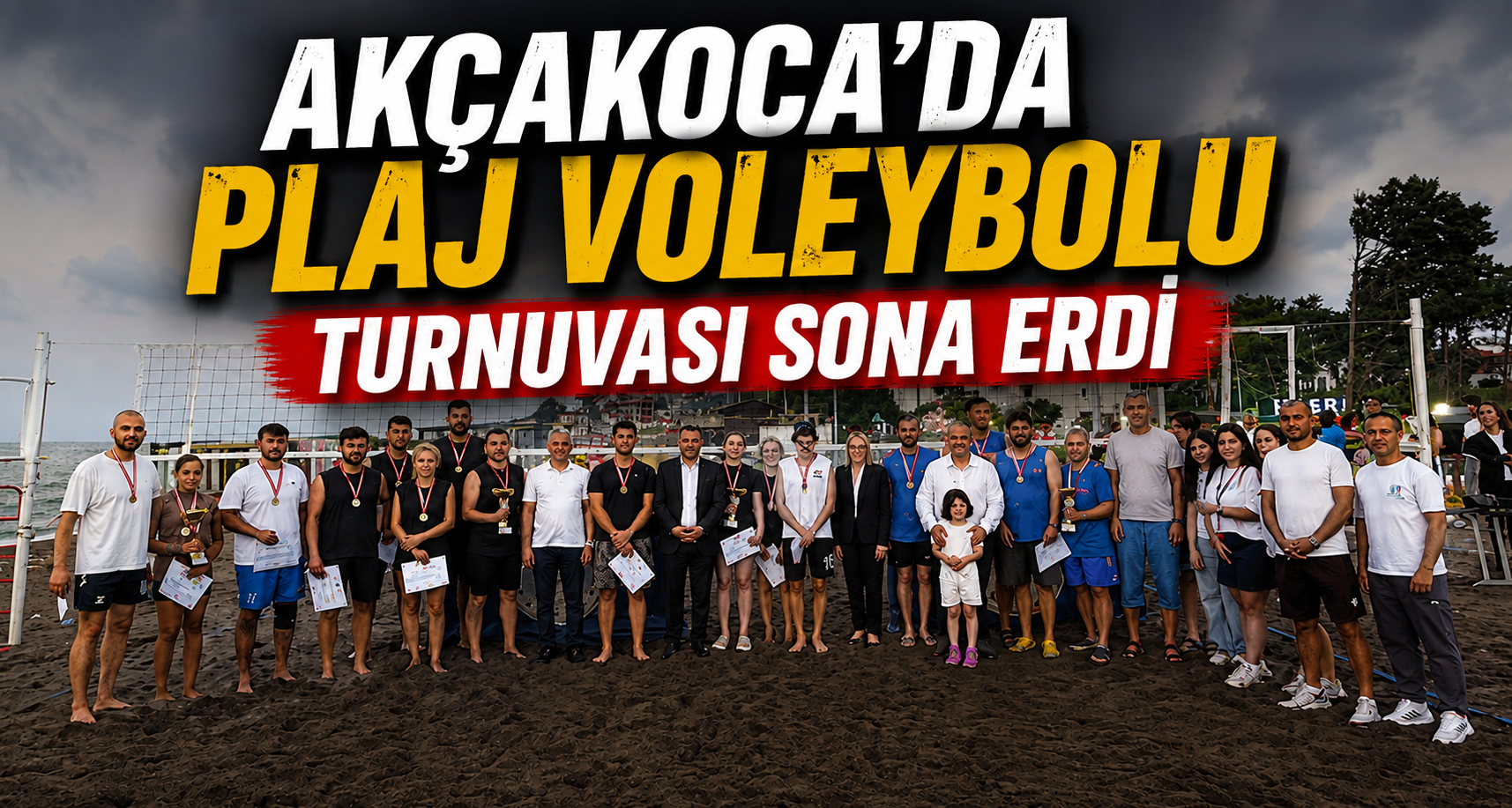 Akçakoca’da Plaj Voleybolu Turnuvası Sona Erdi