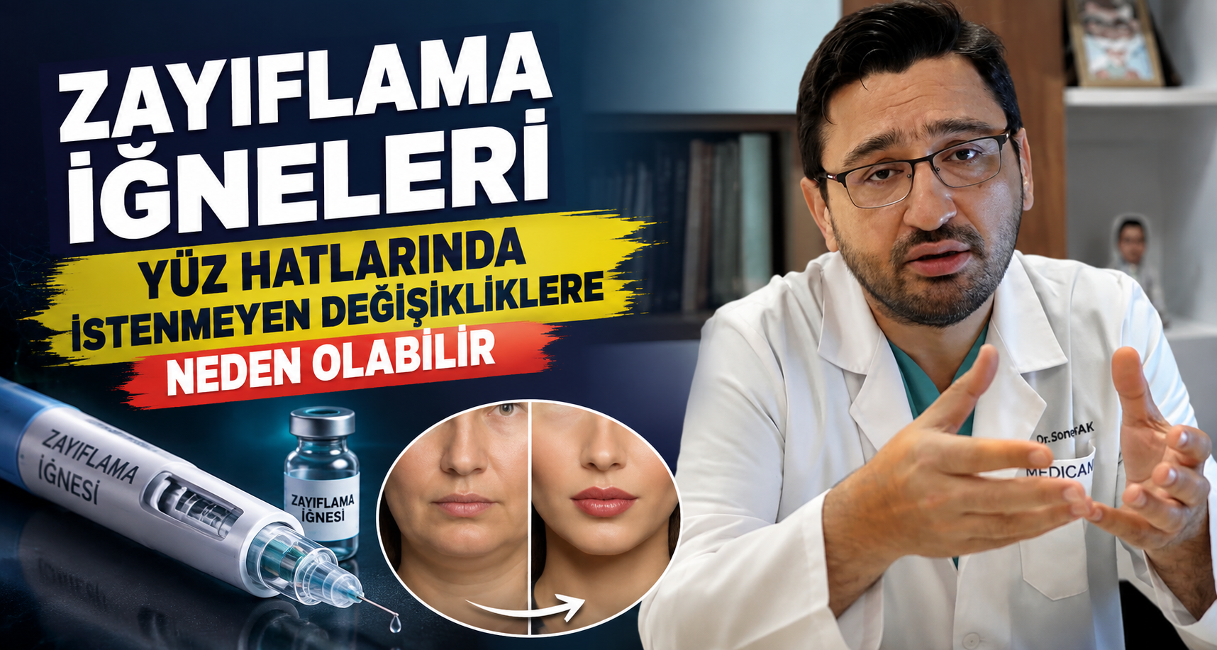 Zayıflama iğneleri yüz hatlarında istenmeyen değişikliklere neden olabilir