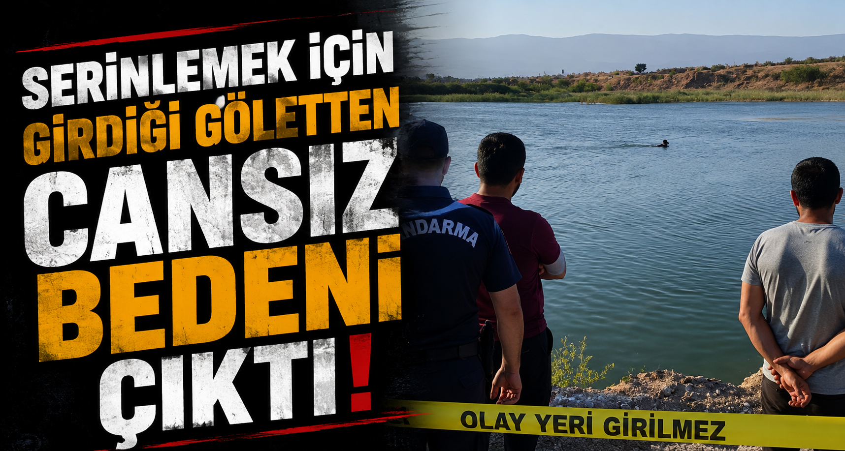 Serinlemek için girdiği göletten cansız bedeni çıktı