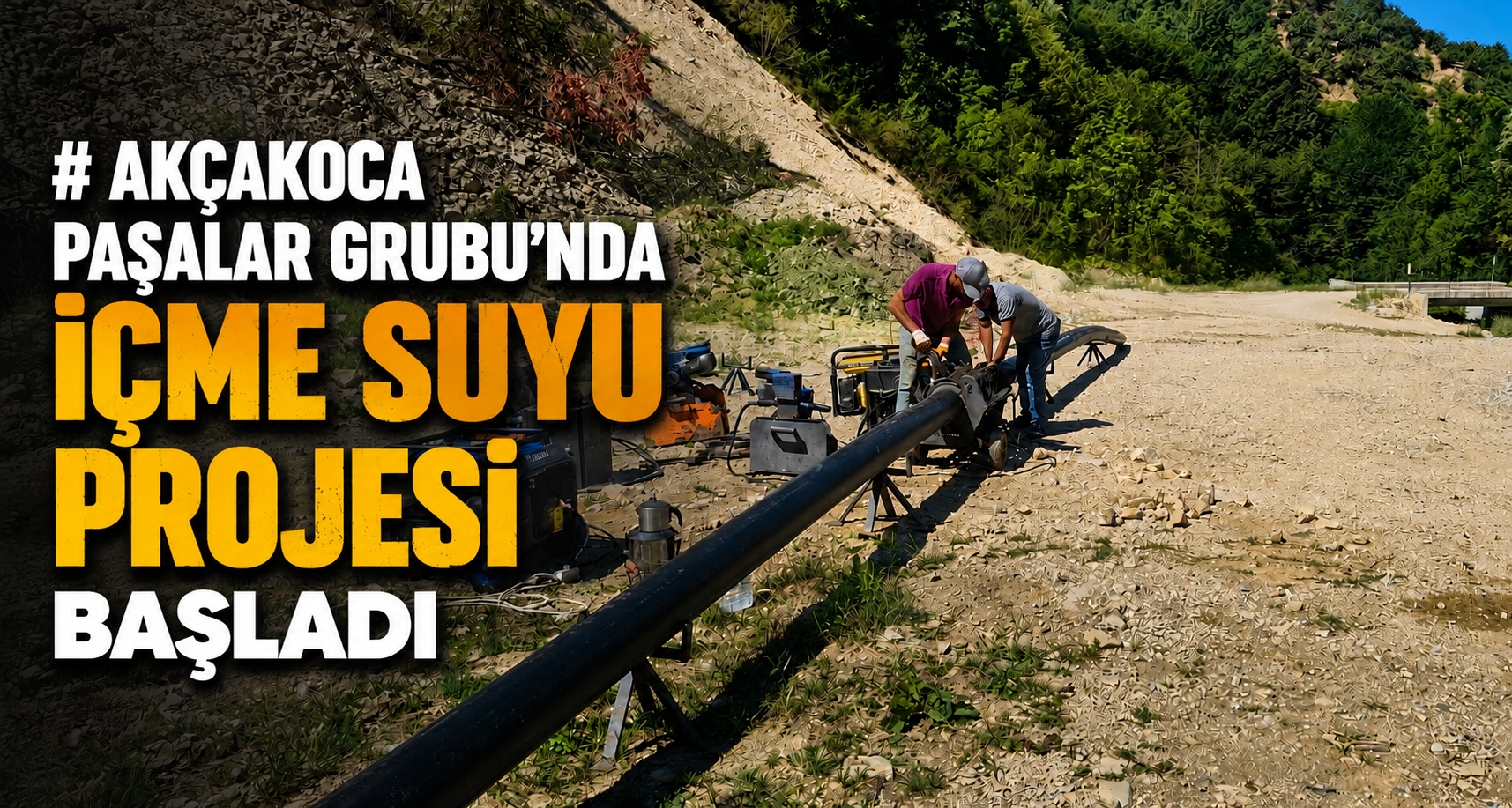 Akçakoca Paşalar Grubu’nda içme suyu projesi başladı