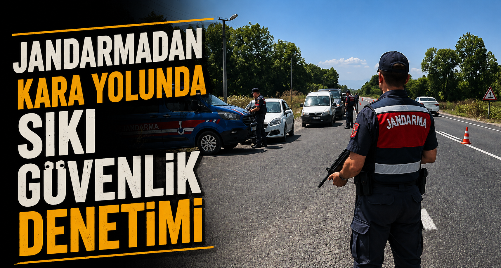 Jandarmadan kara yolunda sıkı güvenlik denetimi