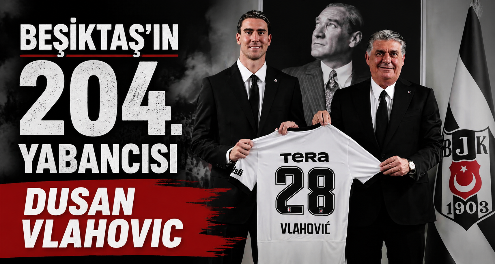 Beşiktaş’ın 204. yabancısı Dusan Vlahovic