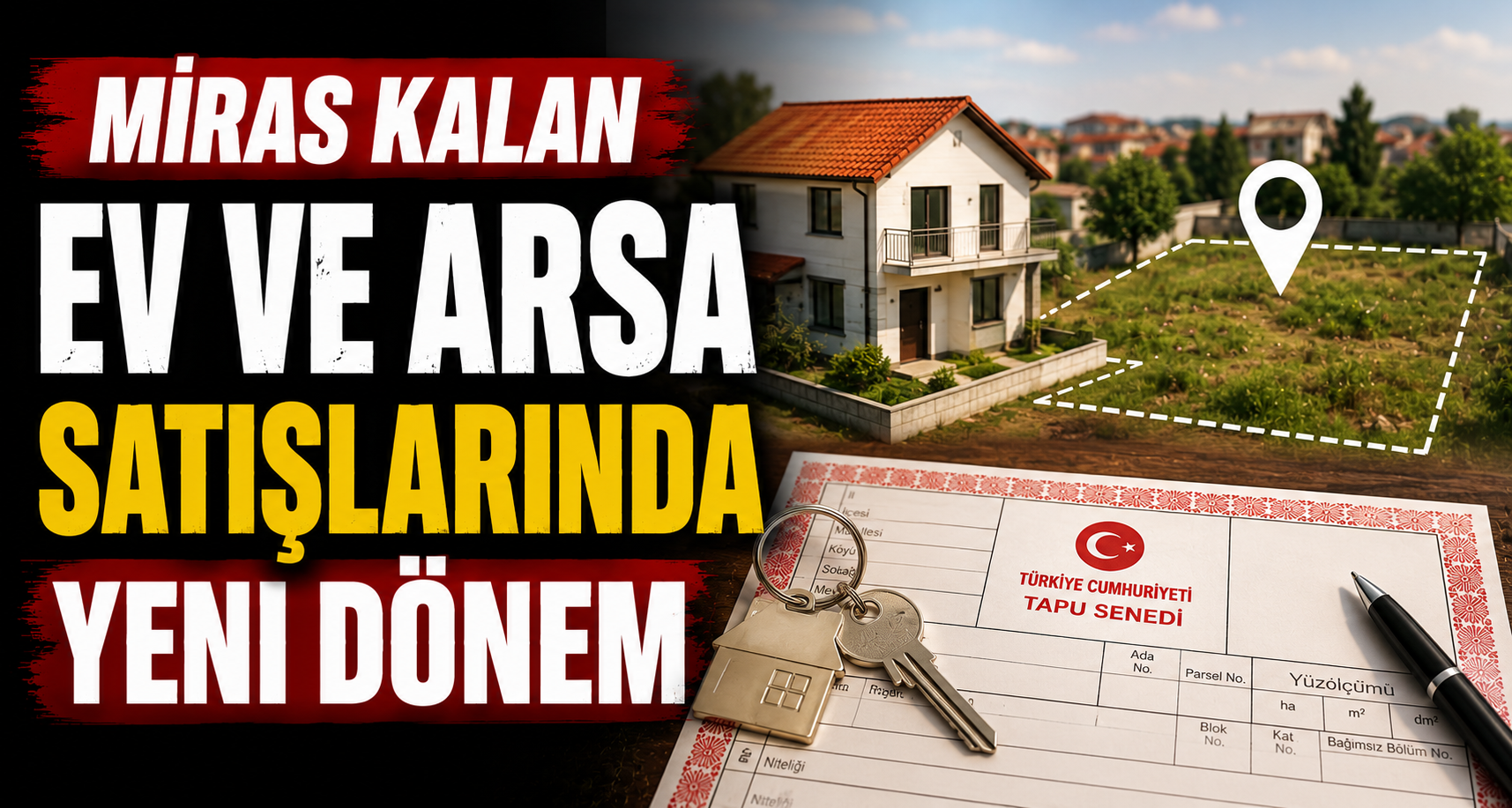 Miras Kalan Ev ve Arsa Satışlarında Yeni Dönem