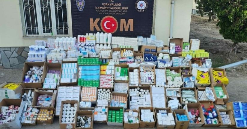 Uşak'ta 5 bin 958 kutu tarihi geçmiş hayvansal ilaç ele geçirildi