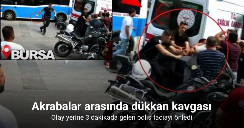 Polis bıçağı elinden aldı, faciayı önledi