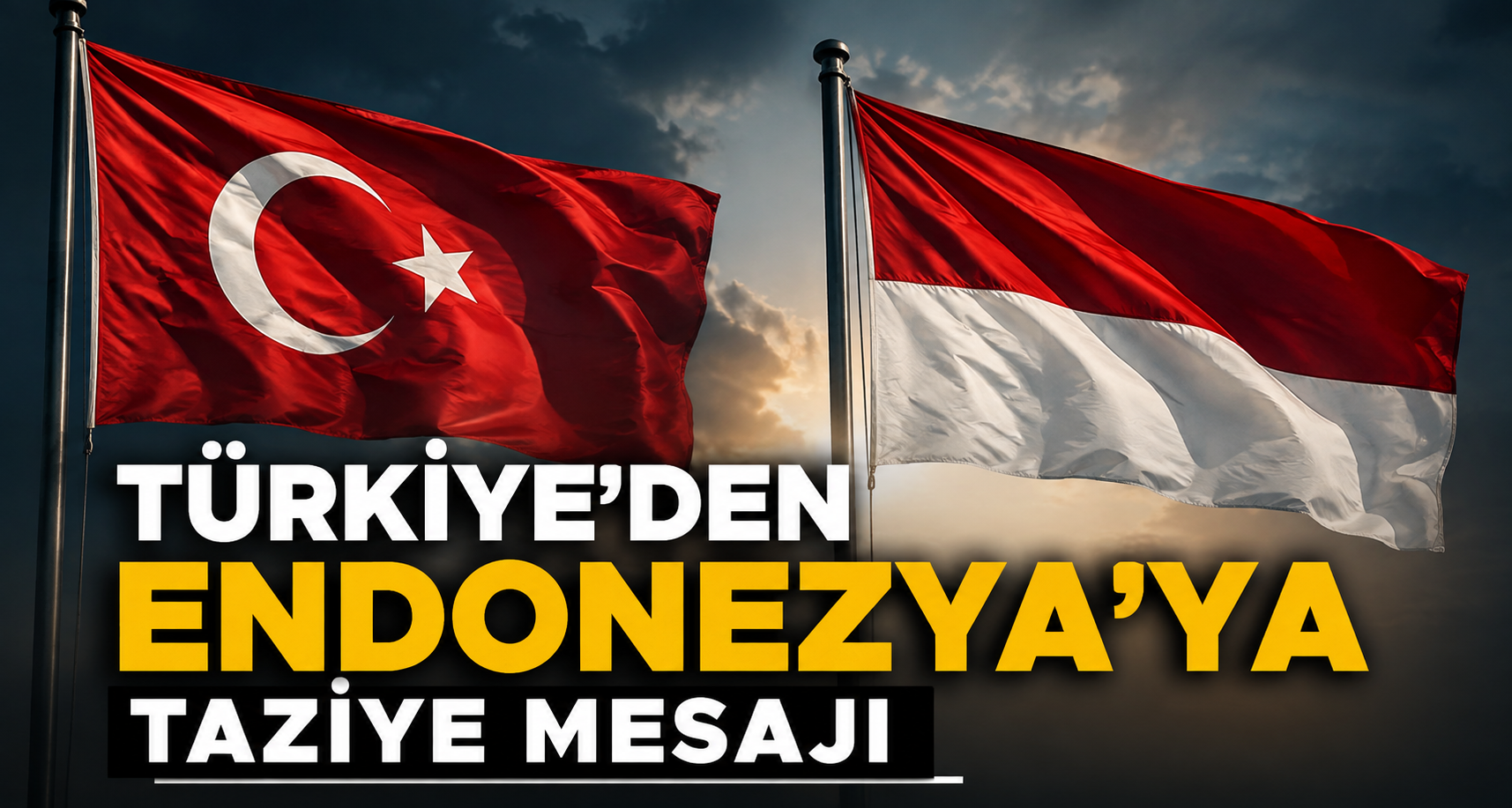 Türkiye'den Endonezya'ya taziye mesajı