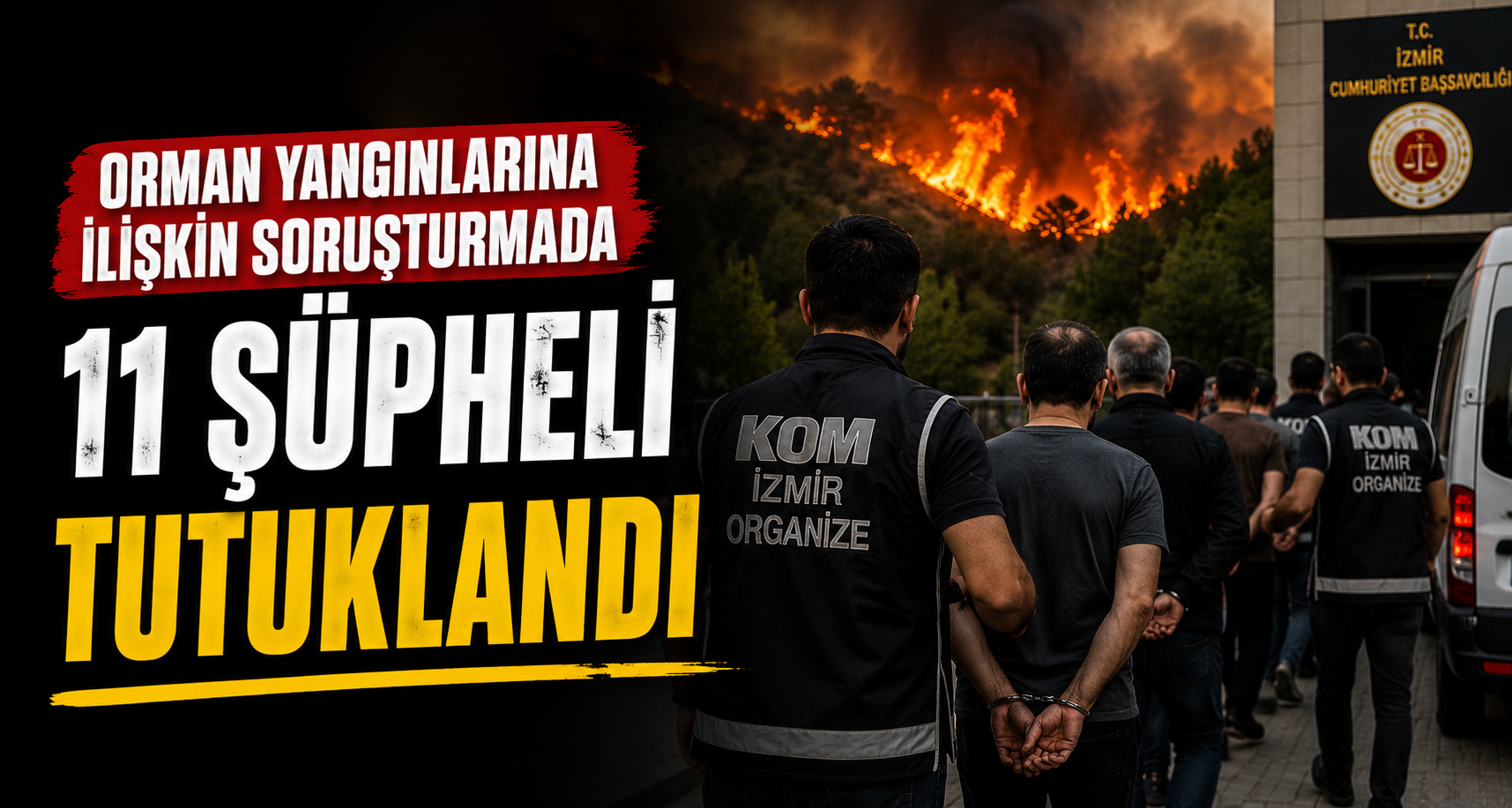 Orman yangınlarına ilişkin soruşturmada 11 şüpheli tutuklandı