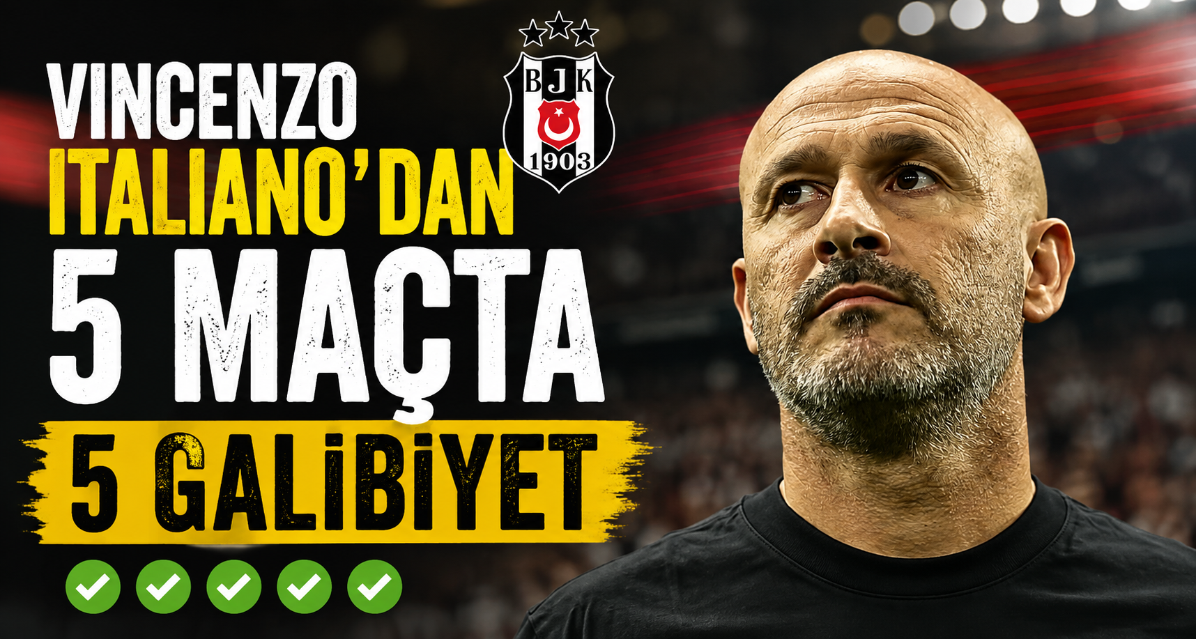 Vincenzo Italiano’dan 5 maçta 5 galibiyet