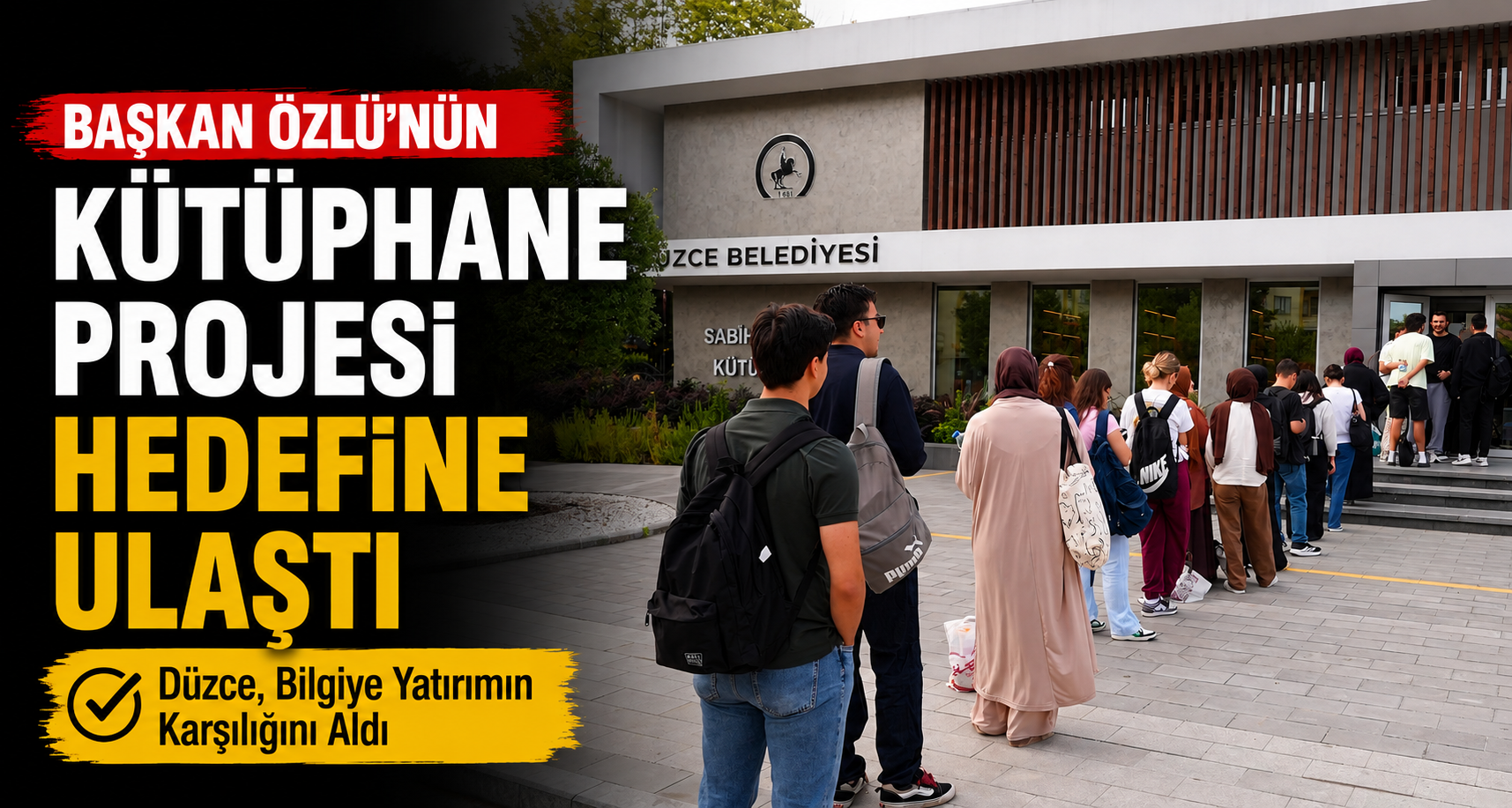 Başkan Özlü'nün kütüphane projesi hedefine ulaştı
