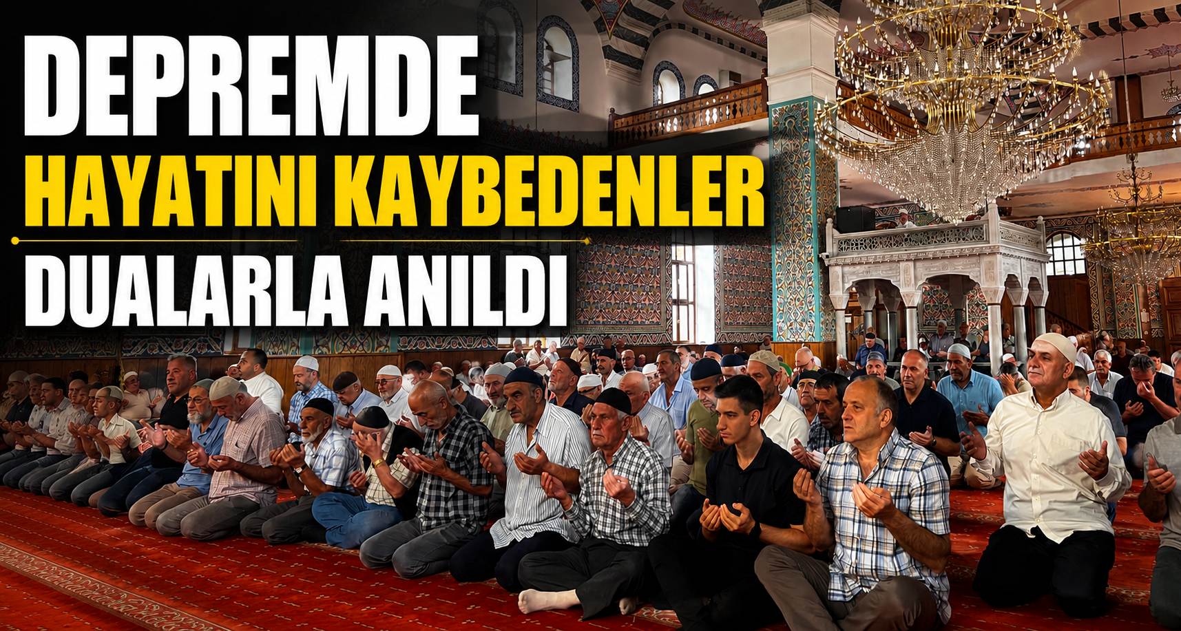 Depremde hayatını kaybedenler dualarla anıldı