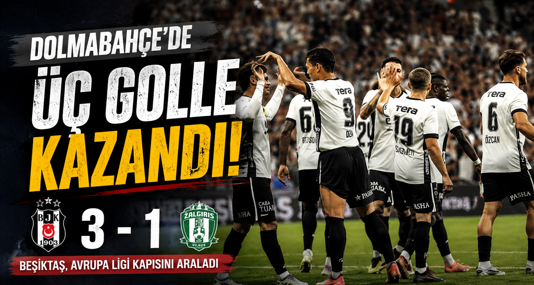 UEFA Avrupa Ligi: Beşiktaş: 3 - Kauno Zalgiris: 0