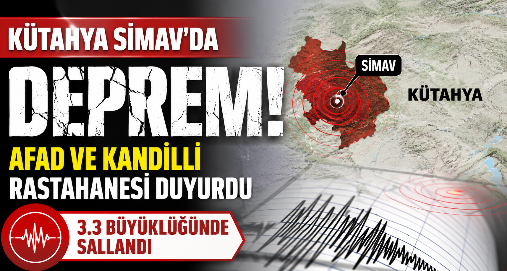 Kütahya Simav'da deprem!