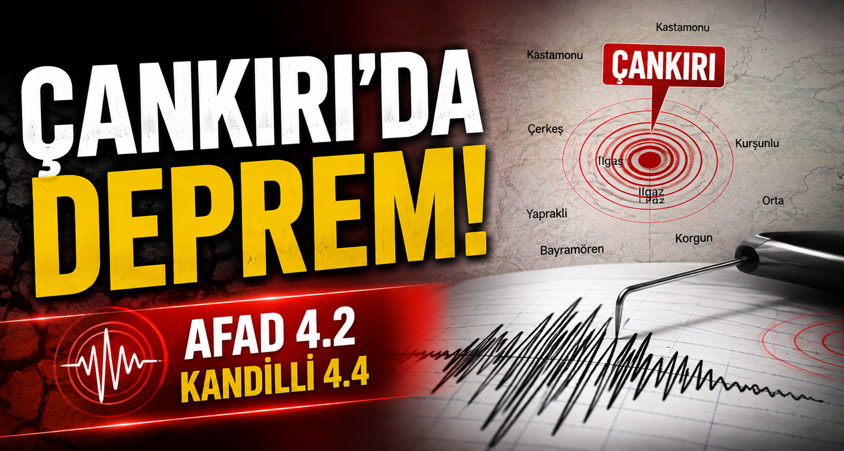 Çankırı'da deprem!