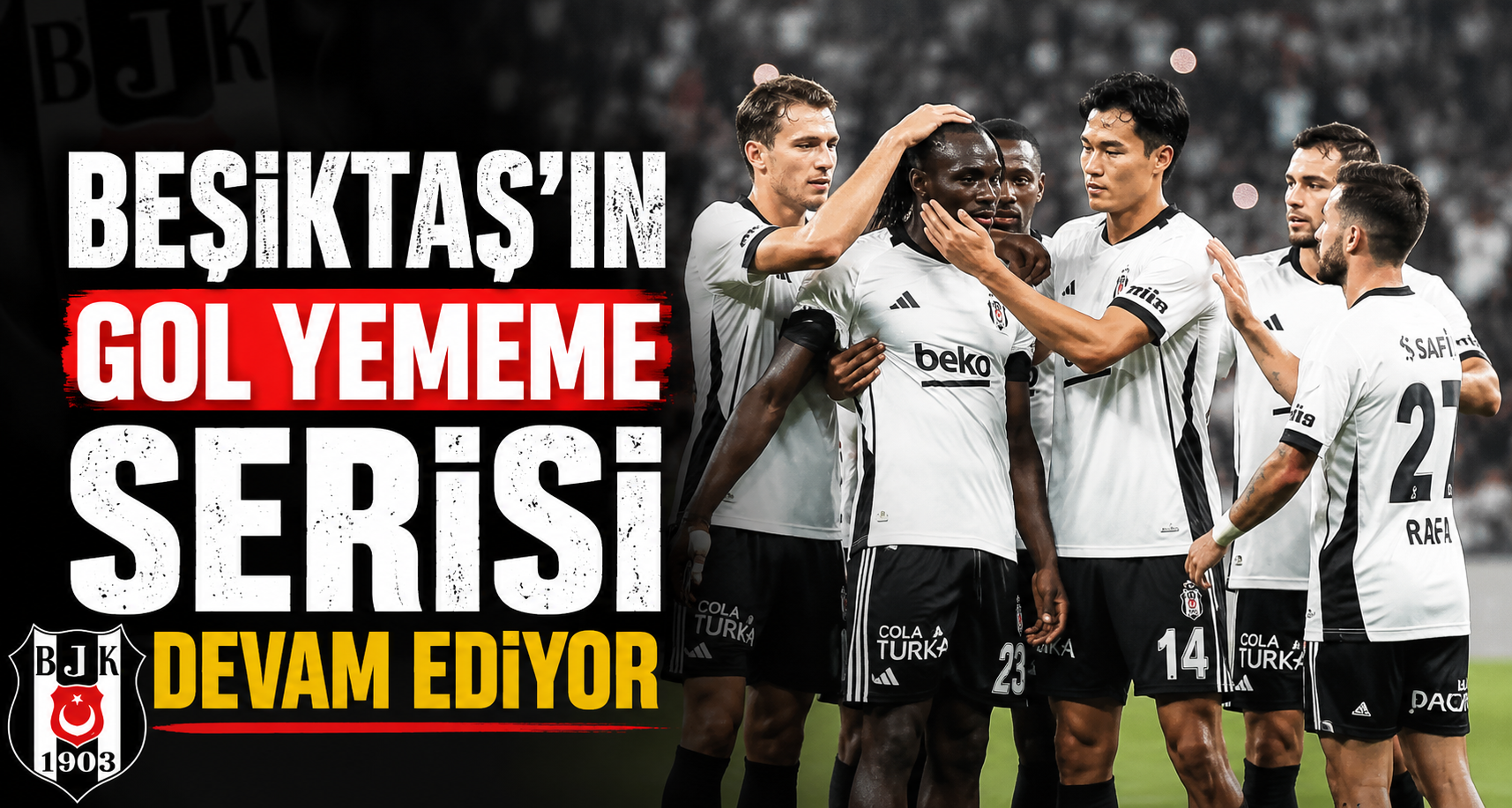 Beşiktaş’ın gol yememe serisi devam ediyor