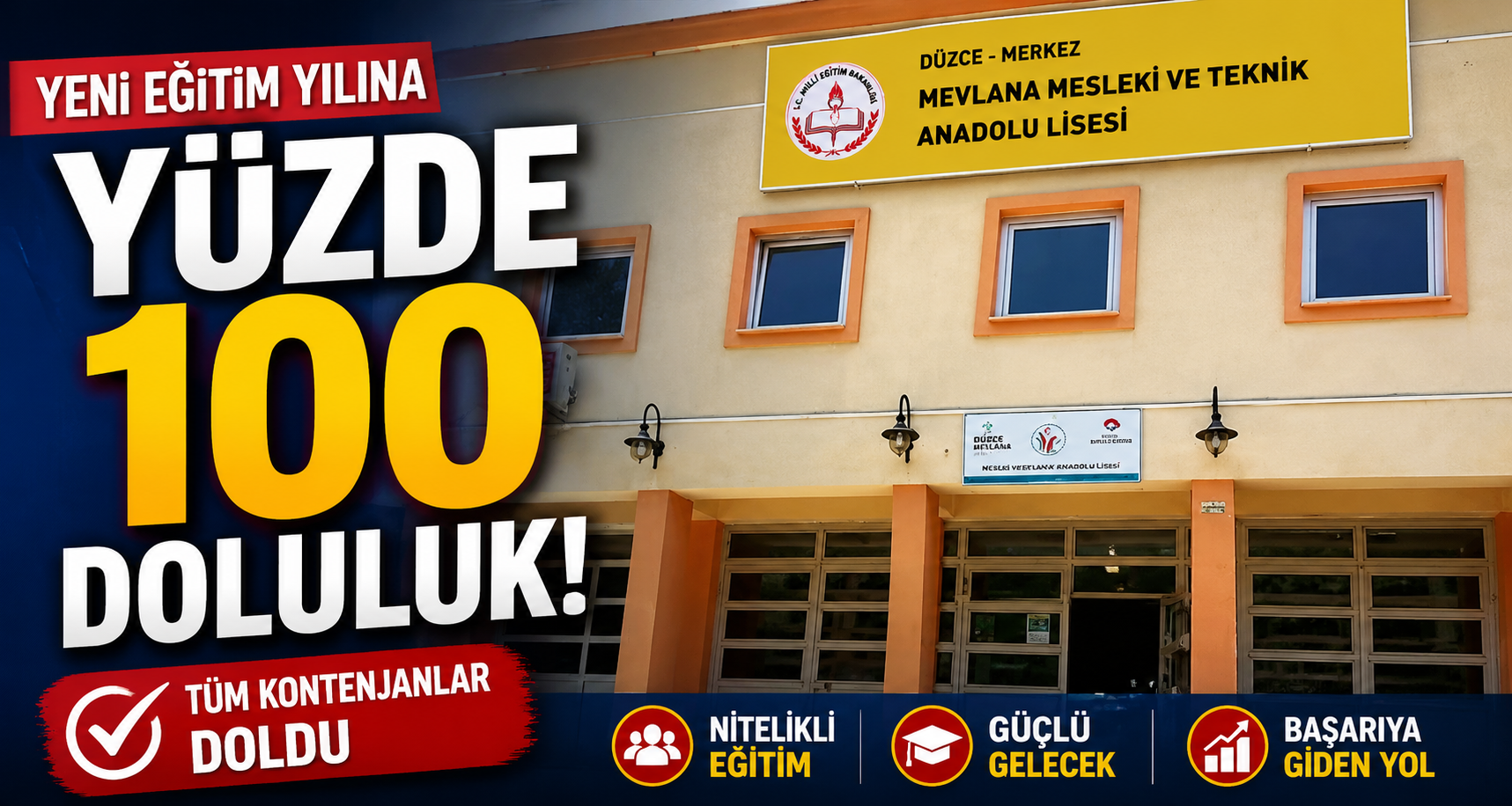 Yüzde 100 doluluk