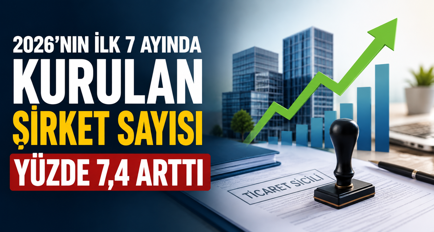 2026’nın ilk 7 ayında kurulan şirket sayısı yüzde 7,4 arttı