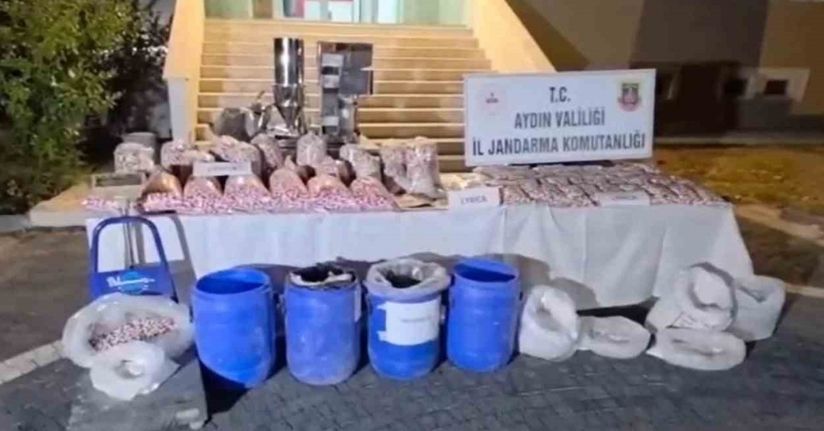 Aydın’da zehir tacirlerine darbe: 100 milyon TL’lik uyuşturucu ele geçirildi