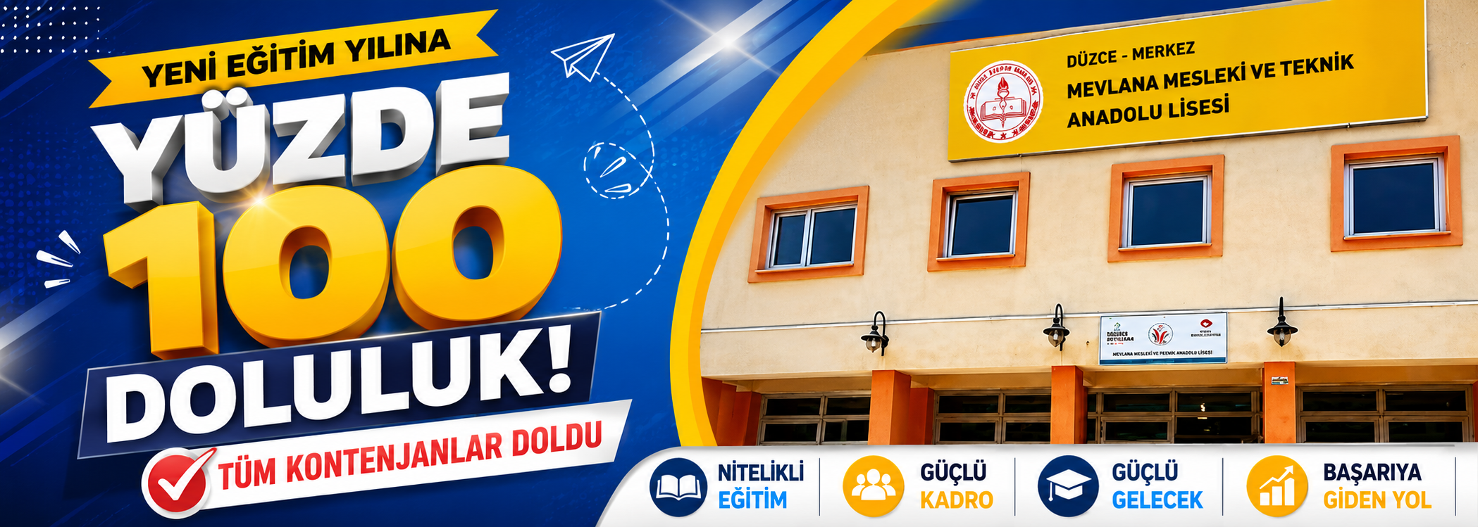 Yüzde 100 doluluk
