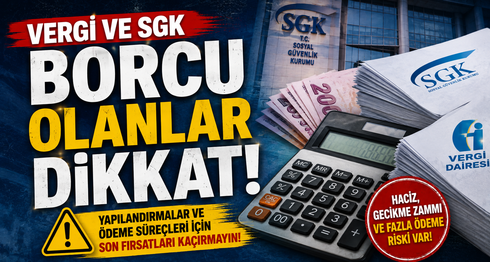 Vergi ve SGK borcu olanlar dikkat