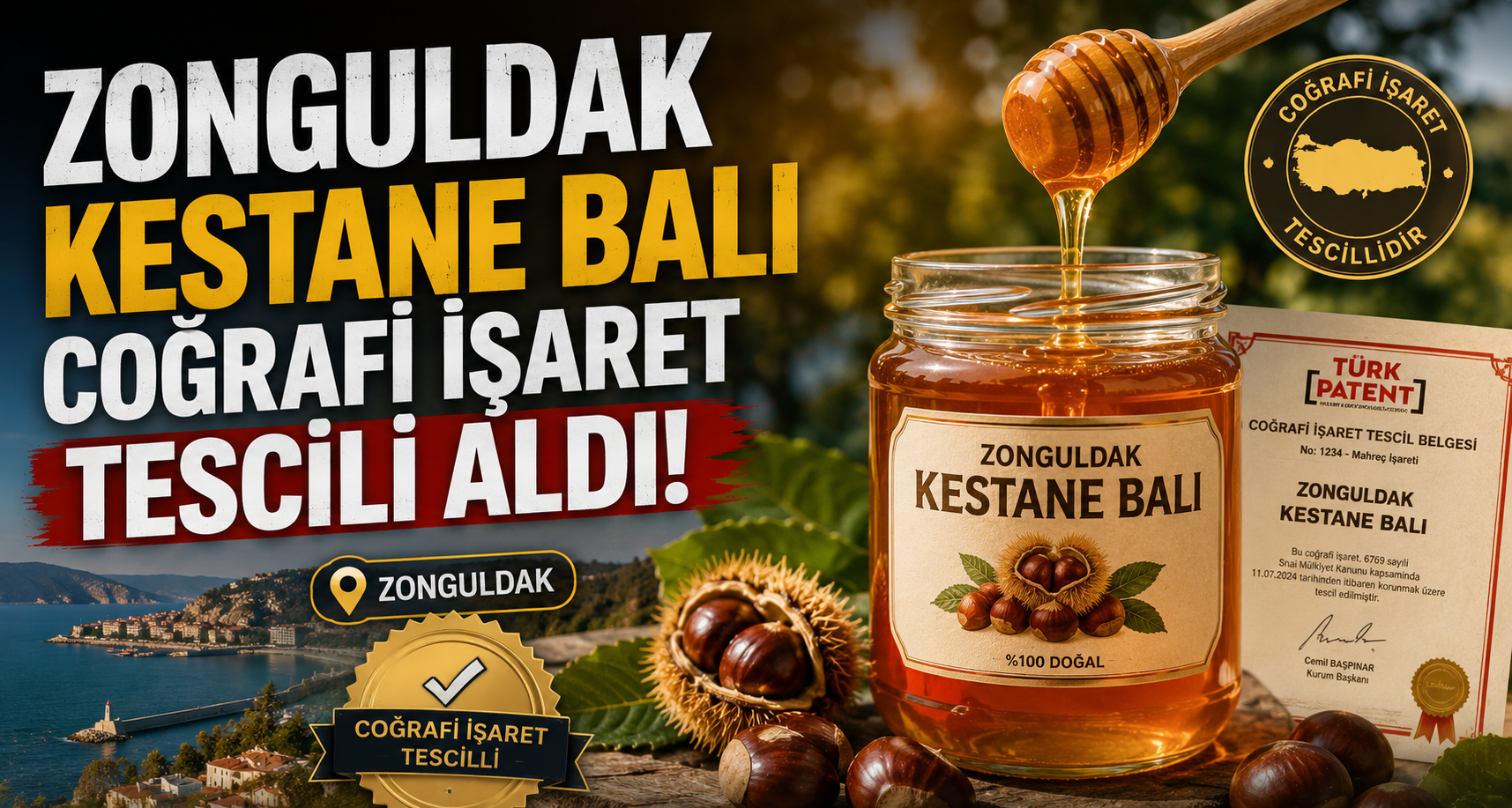 Zonguldak kestane balı coğrafi işaret tescili aldı