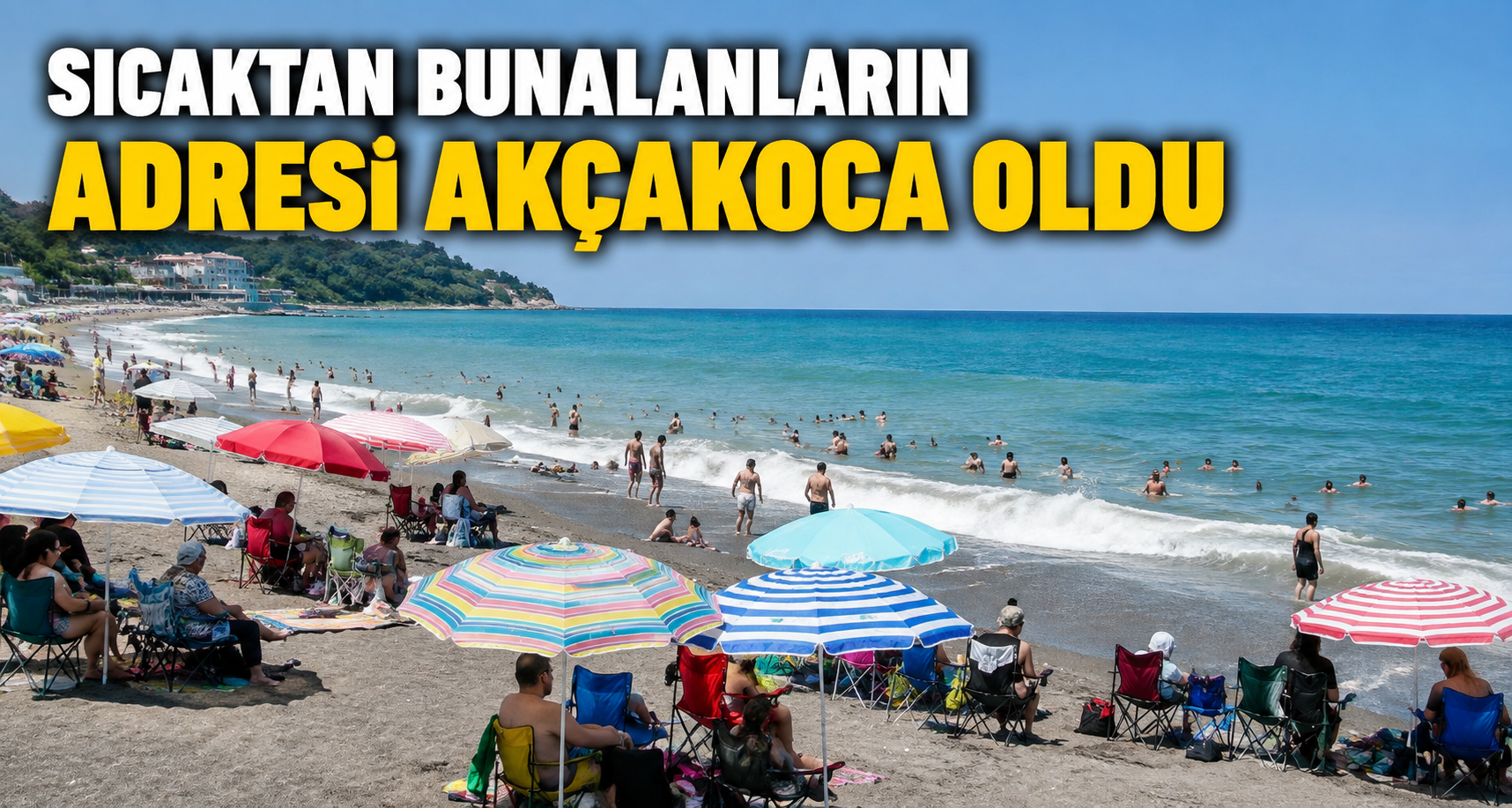 Sıcaktan bunalanların adresi Akçakoca oldu