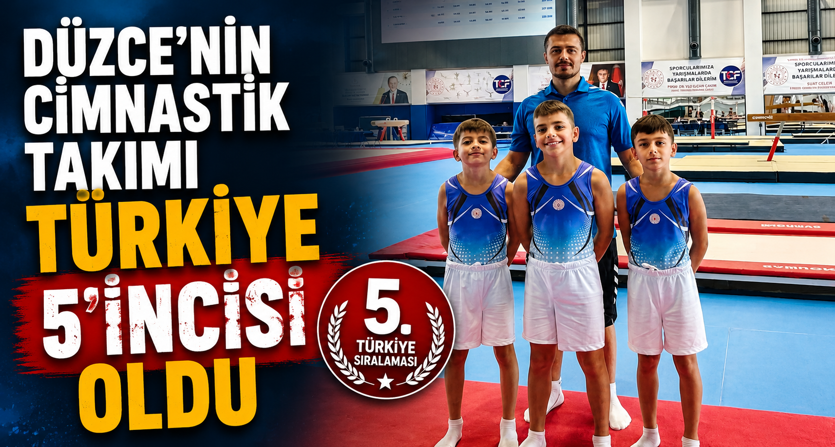 Düzce’nin Cimnastik Takımı Türkiye 5’incisi Oldu