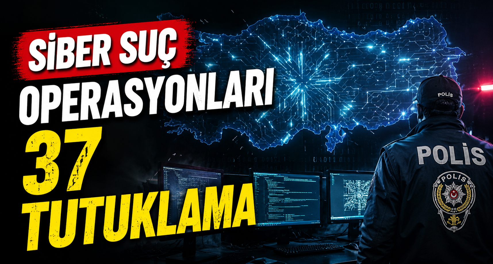  Siber suç operasyonları; 37 tutuklama 