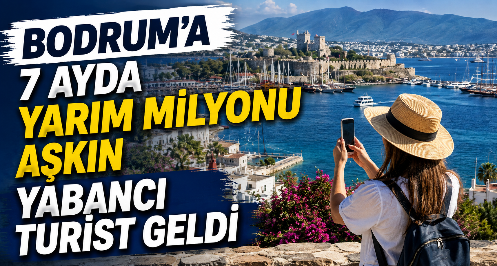  Bodrum'a 7 ayda yarım milyonu aşkın yabancı turist geldi