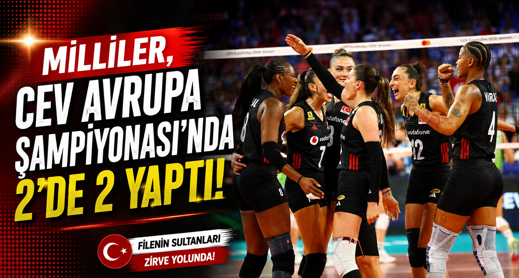 Milliler, CEV Avrupa Şampiyonası’nda 2’de 2 yaptı
