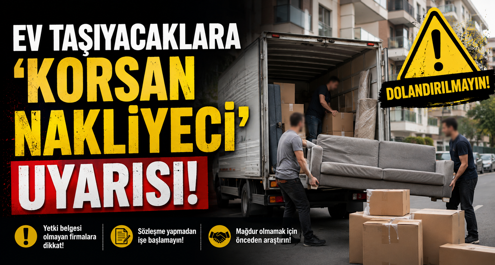 Ev taşıyacaklara ’korsan nakliyeci’ uyarısı