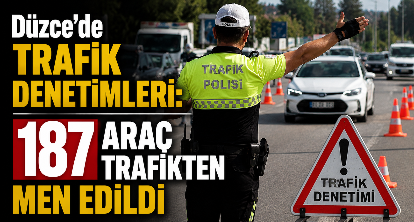 Düzce’de Trafik Denetimleri: 187 Araç Trafikten Men Edildi