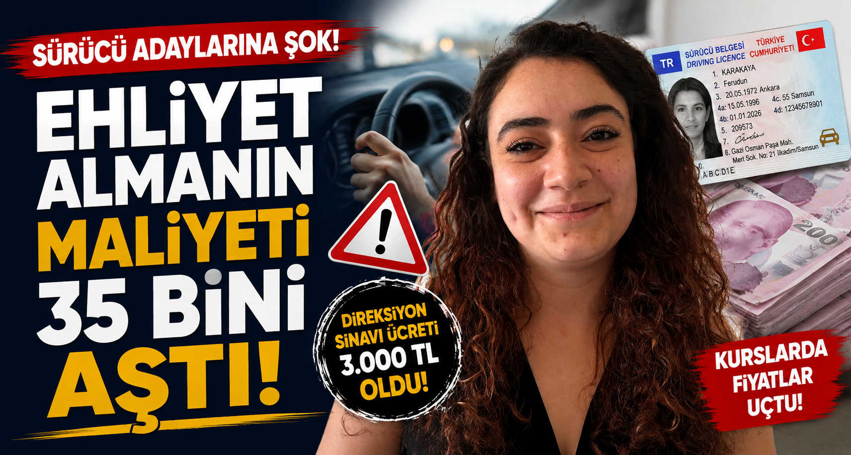 Ehliyet almanın maliyeti 35 bini aştı