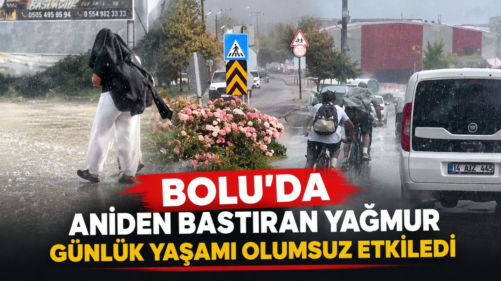 Bolu’da Bunaltıcı Sıcakta Yağmur Sürprizi