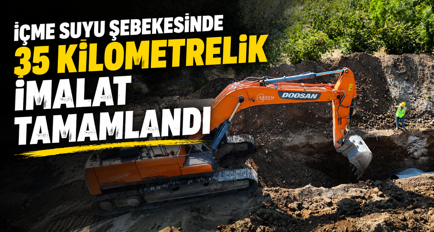 İçme Suyu Şebekesinde 35 Kilometrelik İmalat Tamamlandı