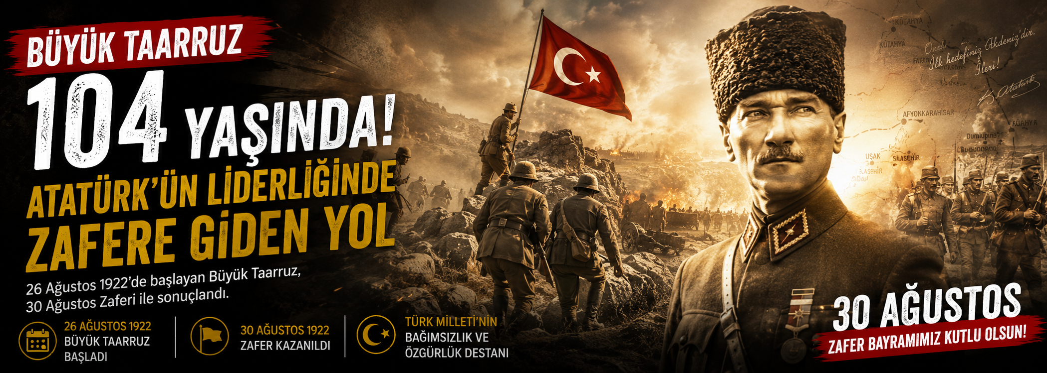 Büyük Taarruz 104 yaşında: Atatürk’ün liderliğinde zafere giden yol