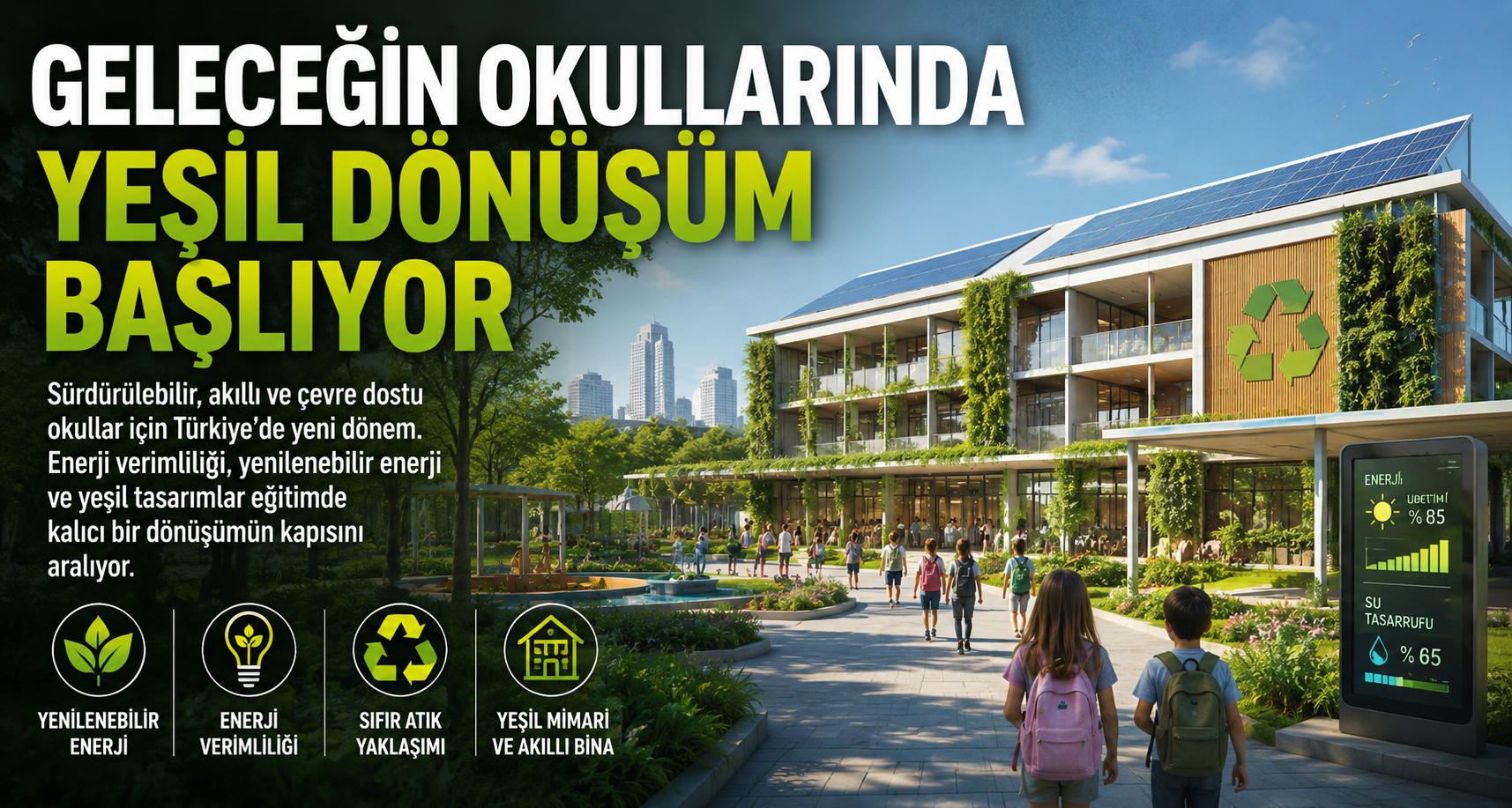 Geleceğin okullarında yeşil dönüşüm başlıyor
