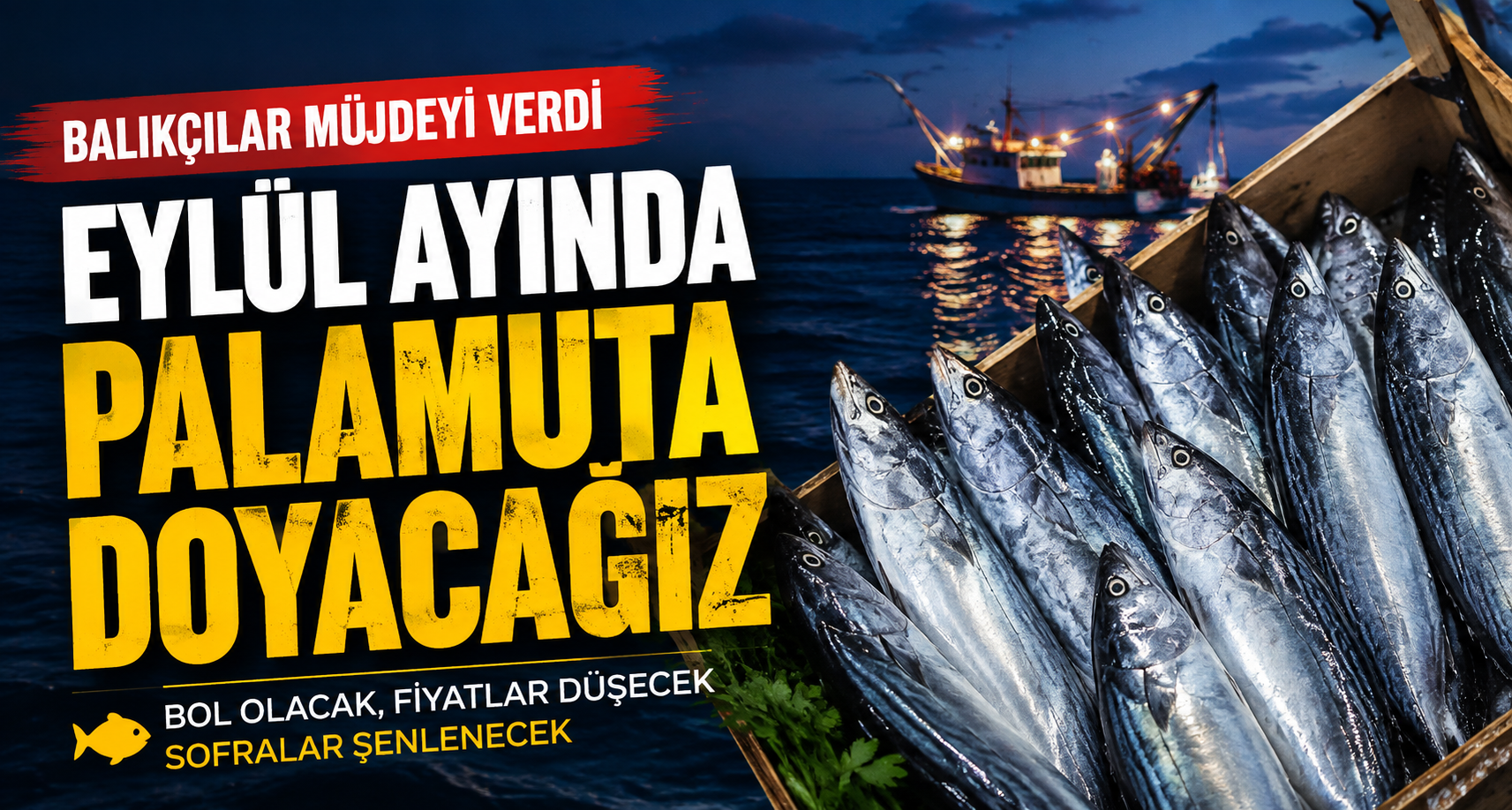 Eylül ayında palamuta doyacağız